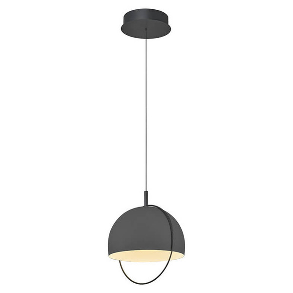 Hell LED Pendelleuchte Hoop dimmbar 15W warmweiss 90Ra B-Link Schwarz Ø30cm 20694/1-06
