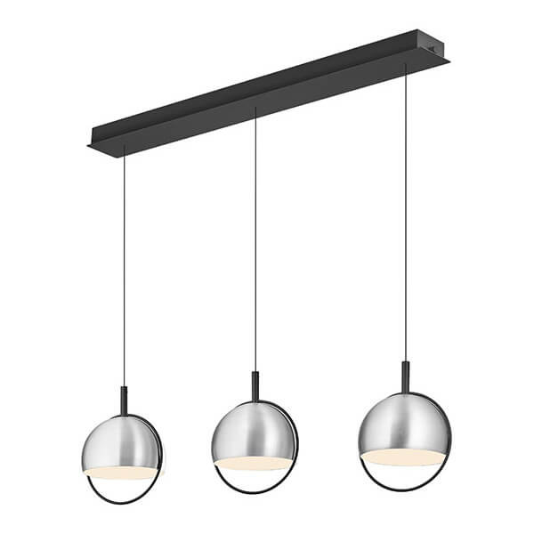 Hell LED Pendelleuchte Hoop dimmbar 33W warmweiss 90Ra B-Link Alu matt 100x18cm 20695/3-37