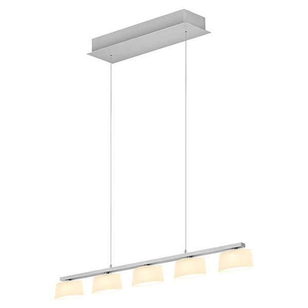 Hell LED Pendelleuchte View dimmbar 25W Dim to Warm extrawarm- bis warmweiss 90Ra Alu matt Opalglas 85x6cm 20700/5-37