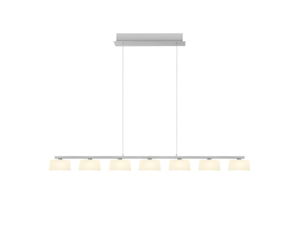 Hell View LED Pendelleuchte 7-fach steuerbare Lichtfarbe Dimmbar 60-180cm >90Ra Alu 20701/7-37