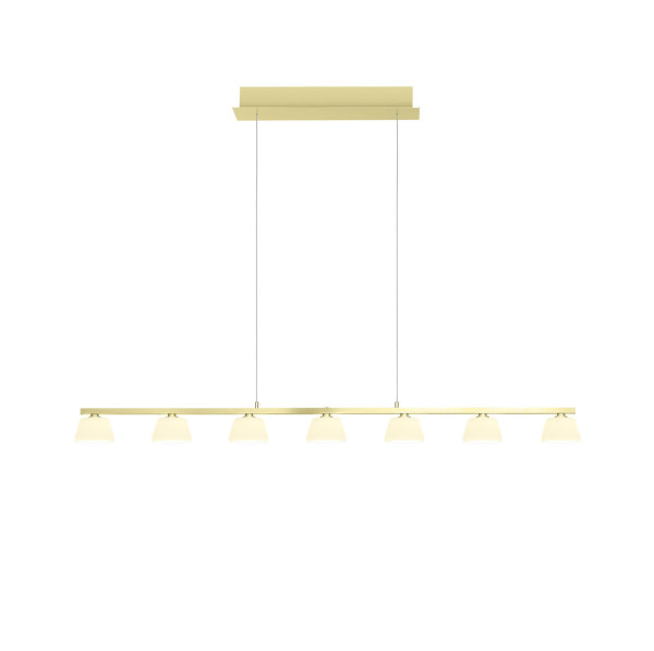 Hell Jane LED Pendelleuchte 7-fach steuerbare Lichtfarbe Dimmbar 60-180cm >90Ra Champagner 20703/7-42