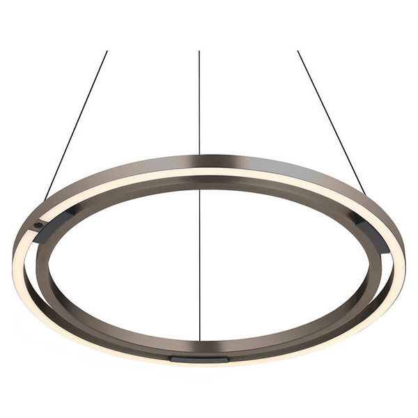 Hell LED Pendelleuchte Ringo dimmbar 42,5W CCT steuerbare Lichtfarbe 3-stufig extrawarm- bis neutralweiss 90Ra Bronze Ø60cm 20714/1-15