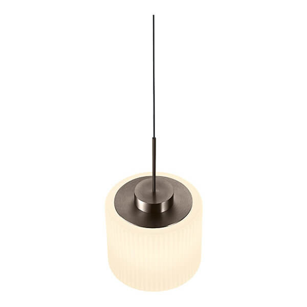 Hell LED Pendelleuchte Elli dimmbar 18W warmweiss 90Ra B-Link Bronze Opalglas 110x15cm 20724/3-15