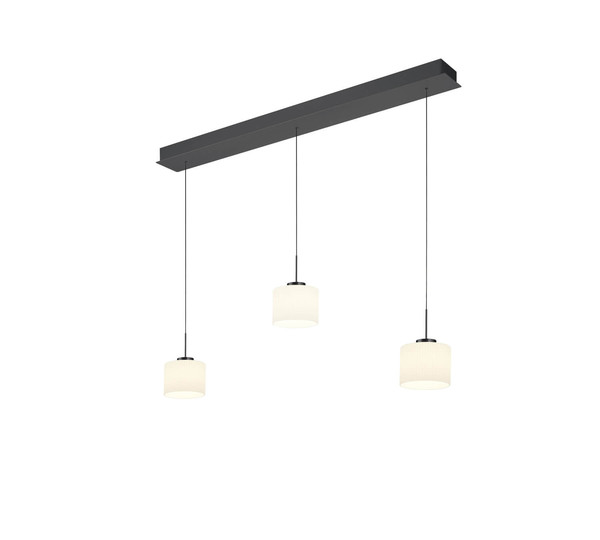 Hell Elli LED Pendelleuchte 3-fach Warmweiß Dimmbar 60-180cm >90Ra Anthrazit 20724/3-39