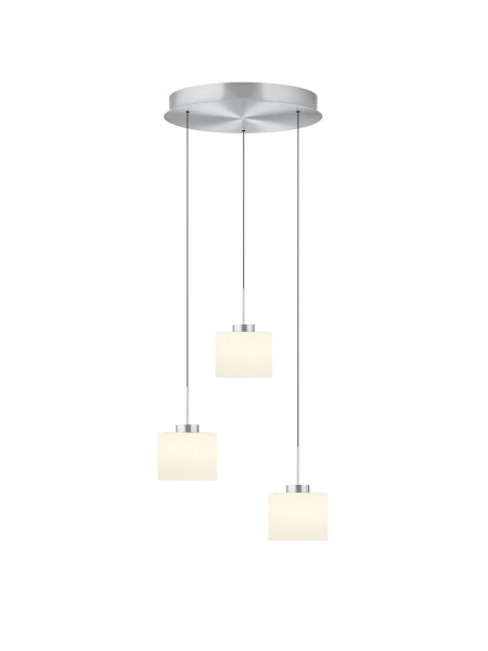 Hell Elli LED Pendelleuchte 3-fach Warmweiß Dimmbar 60-180cm >90Ra Alu 20725/3-36