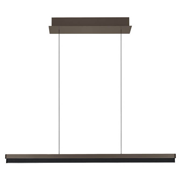 Hell LED Pendelleuchte Minou dimmbar 44W CCT steuerbare Lichtfarbe 3-stufig extrawarm- bis neutralweiss 90Ra Bronze 100x13cm 20737/1-15