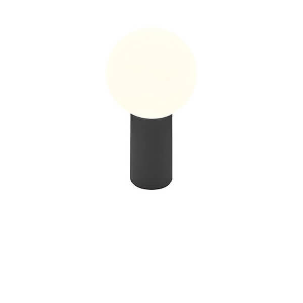 Hell LED Akku-Tischleuchte Tiny dimmbar 1,8W CCT steuerbare Lichtfarbe 2-stufig extrawarm- bis warmweiss 90Ra IP54 Schwarz 18cm 50460/1-06