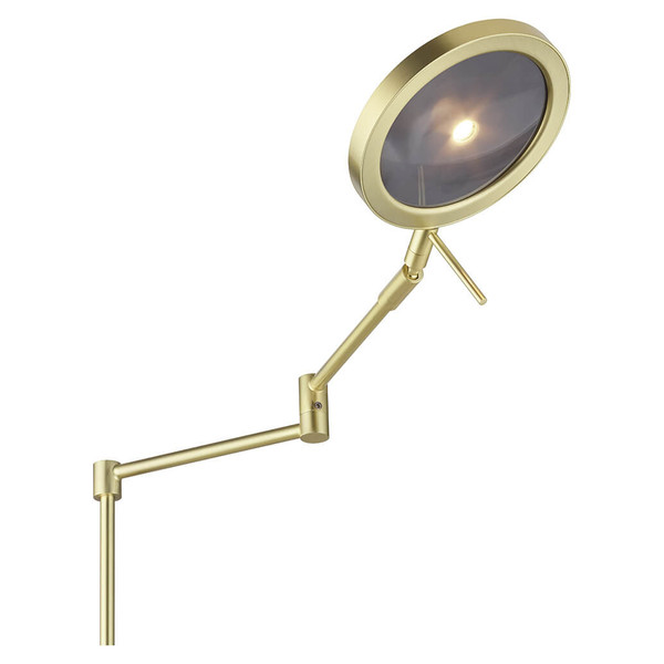 Hell LED Tischleuchte Stance dimmbar 12W CCT steuerbare Lichtfarbe 3-stufig extrawarm- bis neutralweiss 90Ra Messing matt 65cm 50477/1-01