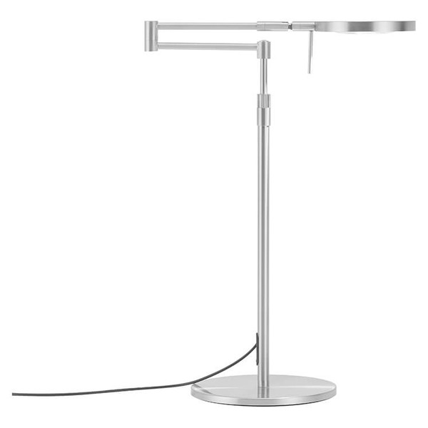 Hell LED Tischleuchte Stance dimmbar 12W CCT steuerbare Lichtfarbe 3-stufig extrawarm- bis neutralweiss 90Ra Nickel matt 65cm 50477/1-33