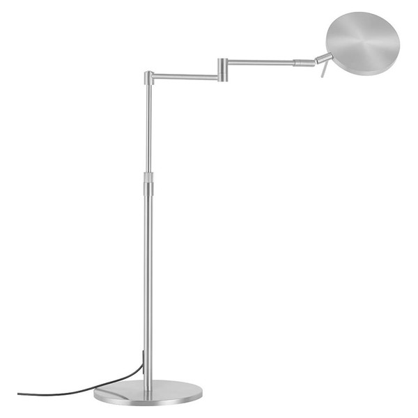 Hell LED Tischleuchte Stance dimmbar 12W CCT steuerbare Lichtfarbe 3-stufig extrawarm- bis neutralweiss 90Ra Nickel matt 65cm 50477/1-33
