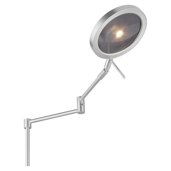 Hell LED Tischleuchte Stance dimmbar 12W CCT steuerbare Lichtfarbe 3-stufig extrawarm- bis neutralweiss 90Ra Nickel matt 65cm 50477/1-33