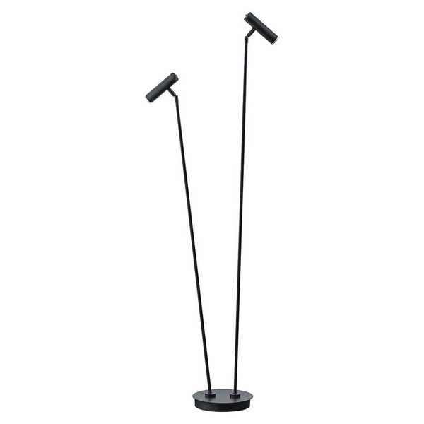 Hell LED Stehleuchte Tom dimmbar 12W warmweiss Schwarz 140cm 60411/2-06