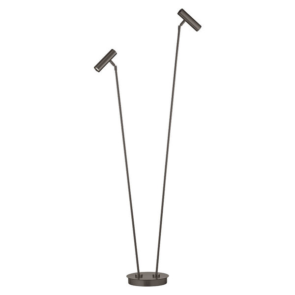 Hell LED Stehleuchte Tom Pro dimmbar 15W CCT steuerbare Lichtfarbe 3-stufig extrawarm- bis neutralweiss 90Ra Bronze 140cm 60551/2-15