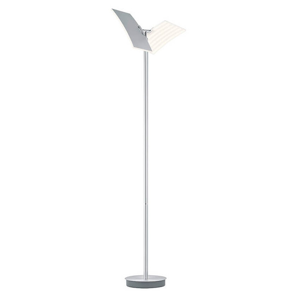 Hell LED Stehleuchte Twice dimmbar 56W CCT steuerbare Lichtfarbe stufenlos extrawarm- bis tageslichtweiss 90Ra Alu matt 185cm 60568/1-37