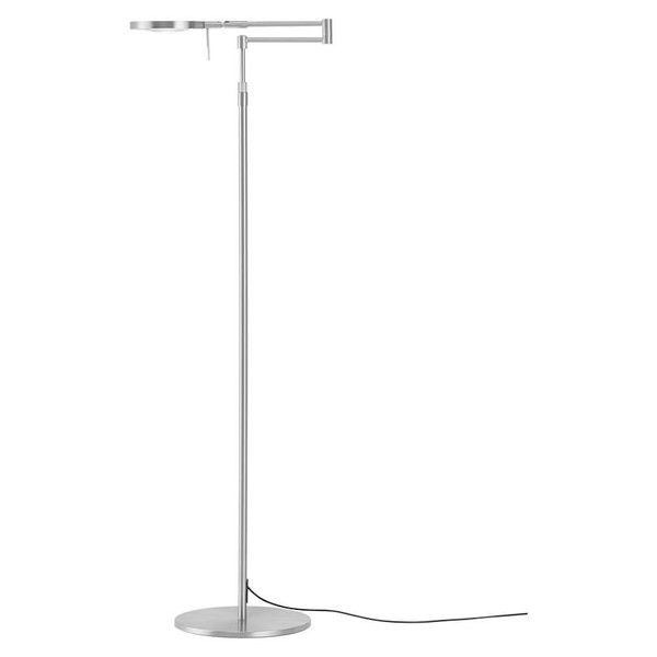 Hell LED Stehleuchte Stance dimmbar 12W CCT steuerbare Lichtfarbe 3-stufig extrawarm- bis neutralweiss 90Ra Nickel matt 144cm 60590/1-33