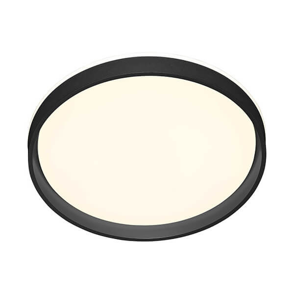 Hell LED Deckenleuchte Nina dimmbar 38W warmweiss 90Ra Schwarz Ø50cm 70598/1-06