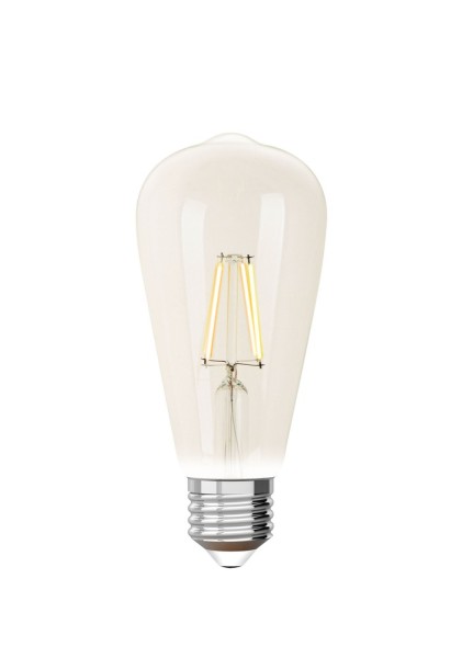 iDual LED Filament Lampe E27 2200-5500 K dimmbar ST65 9W Klar