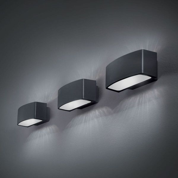 Ideal Lux ANDROMEDA Wandleuchte E27 dimmbar Anthrazit IP55 061580