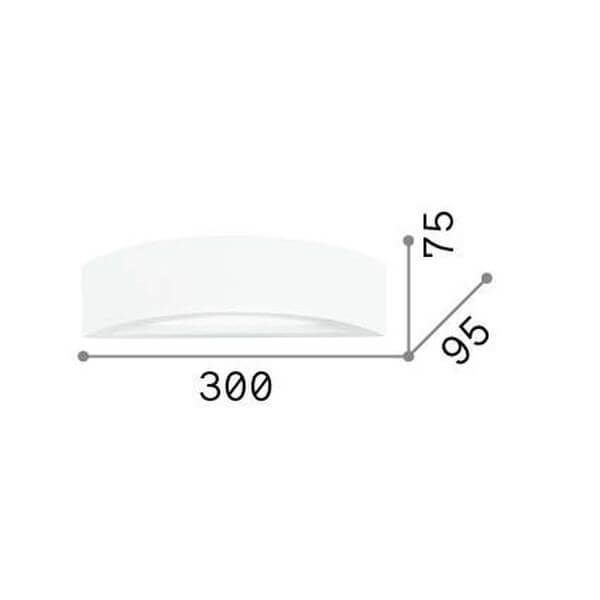 Ideal Lux SODA Wandleuchte E14 dimmbar Weiss 105710