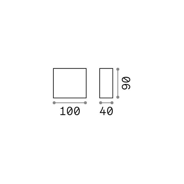 Ideal Lux TETRIS-1 Wandleuchte G9 dimmbar Braun IP44 213323