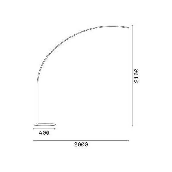 Ideal Lux COMET LED Stehleuchte 30W dimmbar Weiss warmweiss 304649