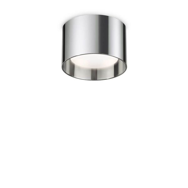 Ideal Lux SPIKE GX53 Deckenleuchte ⌀100mm dimmbar Chrom warmweiss 310886