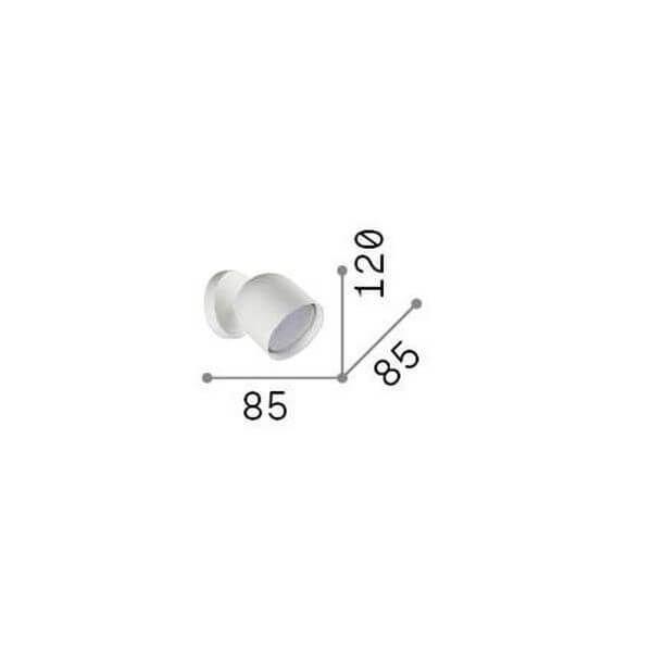 Ideal Lux DODO GX53 Wandleuchte  Messing warmweiss 314129