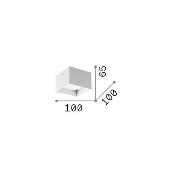 Ideal Lux SPIKE GX53 Deckenleuchte dimmbar Messing warmweiss 317502