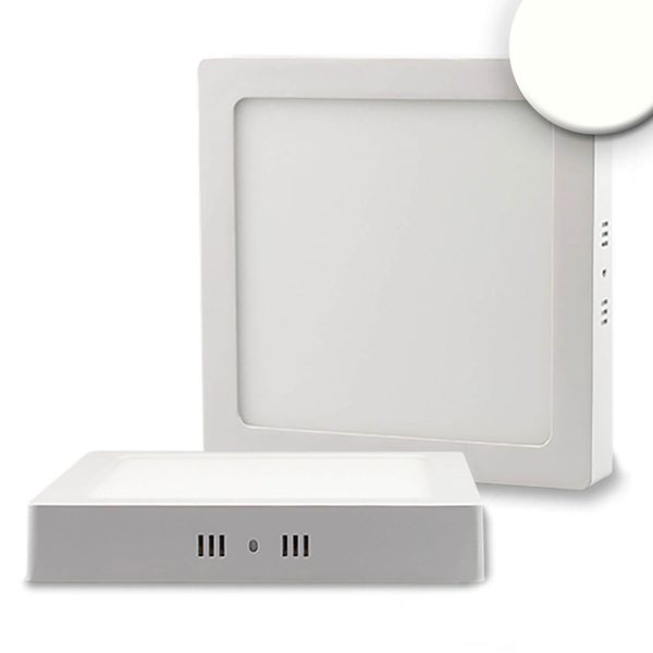 ISOLED LED Deckenleuchte weiß, 18W, quadratisch, 220x220mm, neutralweiß