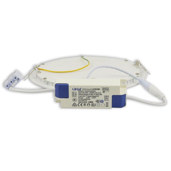 ISOLED LED Downlight, 18W, rund, ultraflach, weiß, warmweiß, dimmbar