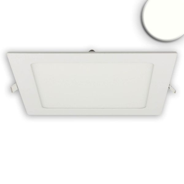 ISOLED LED Downlight, 15W, eckig, ultraflach, weiß, neutralweiß, dimmbar