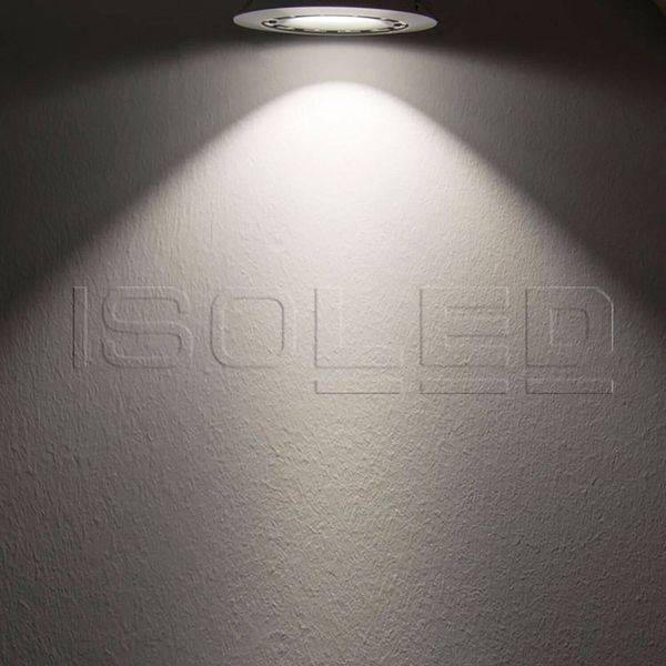 ISOLED LED Einbaustrahler COB, weiß, 15W, 45°, rund, neutralweiß, dimmbar