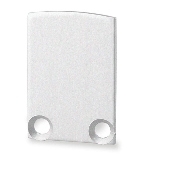 ISOLED Endkappe EC12 für SURF12 BORDERLESS inkl. COVER3 mit TUNNEL, Alu eloxiert