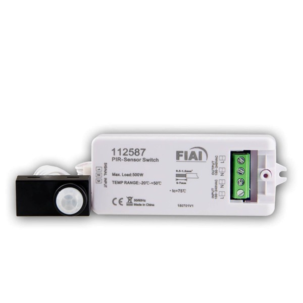 ISOLED PIR Bewegungmelder mit Sensorkopf, Erfassung max. 3m, 230V, 500VA