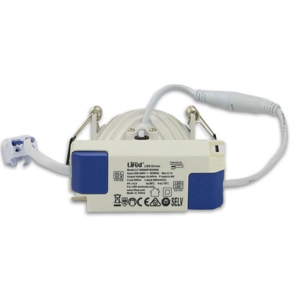 ISOLED LED Downlight LUNA 8W, indirektes Licht, weiß, warmweiß, dimmbar