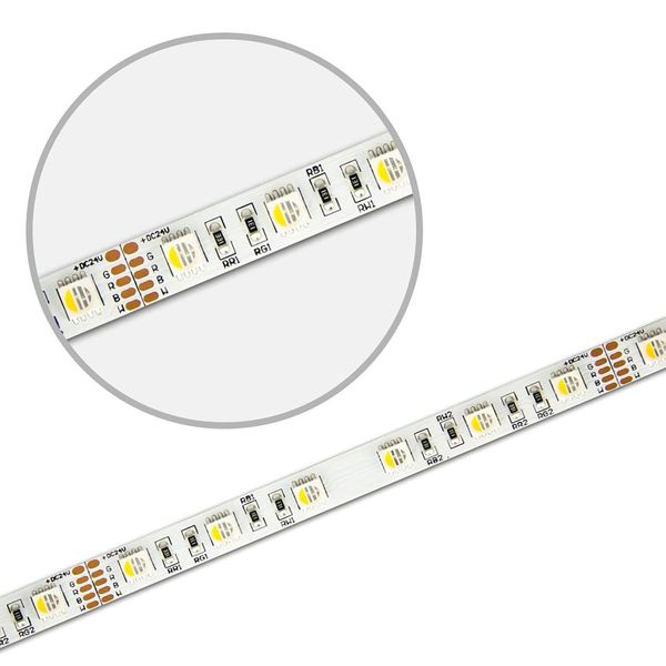 ISOLED LED SIL RGB+KW Flexband Streifen, 24V, 19W, IP20, 4in1 Chip, 60 LED/m