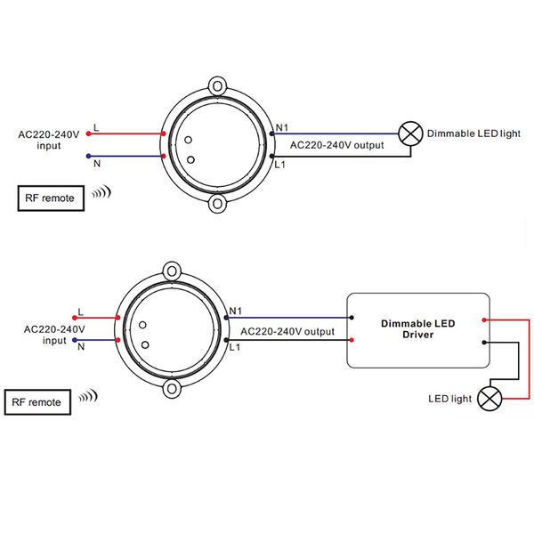 ISOLED Sys-One Funk Dimmer für dimmbare 230V LED Leuchtmittel/Trafos, 100VA