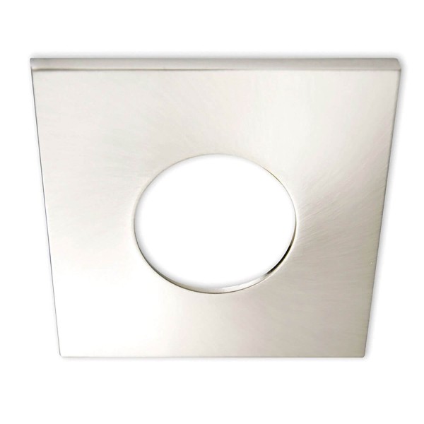 ISOLED Cover Aluminium eckig nickel gebürstet für Einbaustrahler Sys-68