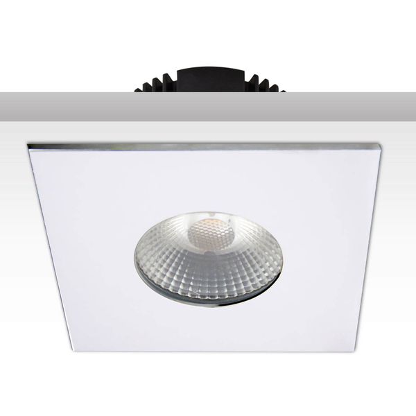 ISOLED Cover Aluminium eckig chrom für Einbaustrahler Sys-68