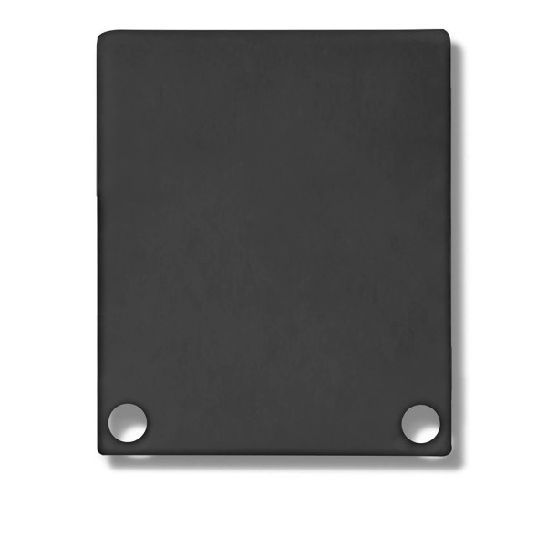 ISOLED Endkappe EC44 Alu schwarz RAL 9005 für SURF/DIVE24 FLAT mit COVER11, 2 STK, inkl. Schraube