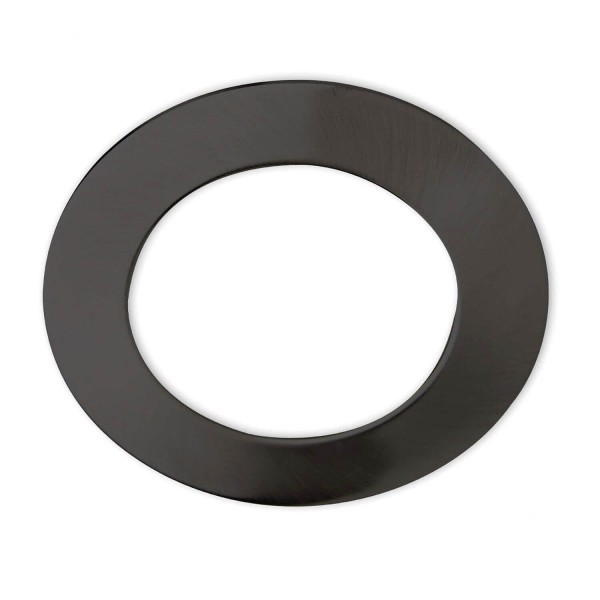 ISOLED Cover Aluminium rund schwarz für Einbaustrahler Sys-90