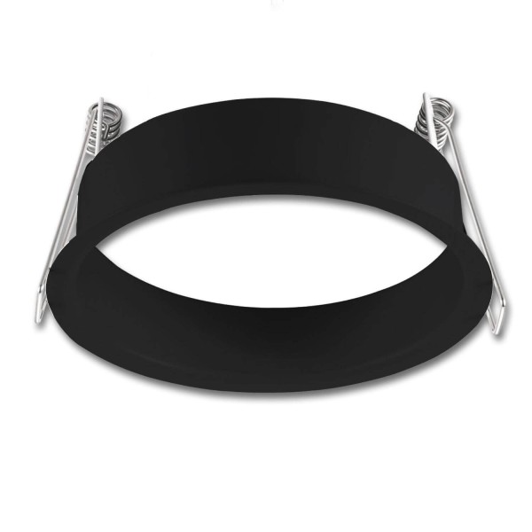 ISOLED Erweiterungsring rückversetzt rund schwarz matt für Einbaustrahler Sys-68