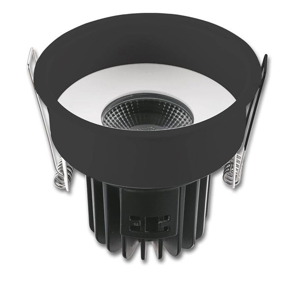 ISOLED Erweiterungsring rückversetzt rund schwarz matt für Einbaustrahler Sys-68