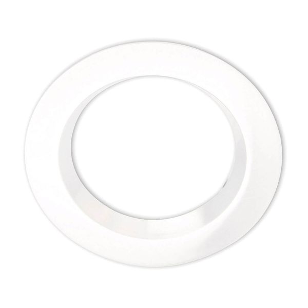 ISOLED Cover Aluminium rund weiß rückversetzt für Einbaustrahler Sys-90