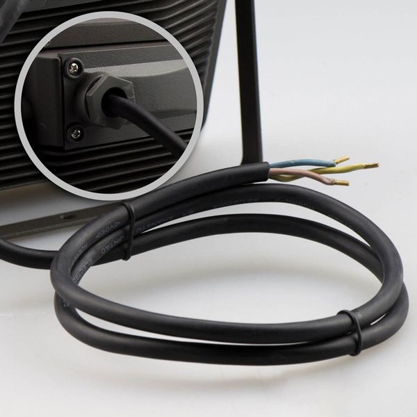 ISOLED LED Fluter 10W, kaltweiß, schwarz, IP65