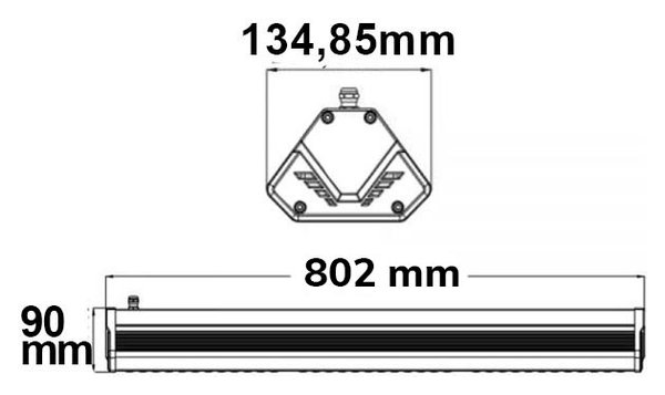 ISOLED LED Hallenleuchte LN 150W 60°, IP65, 1-10V dimmbar, kaltweiß