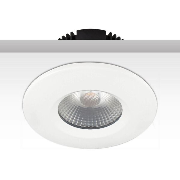 ISOLED Cover Aluminium rund/Kante weiß matt für Einbaustrahler Sys-68