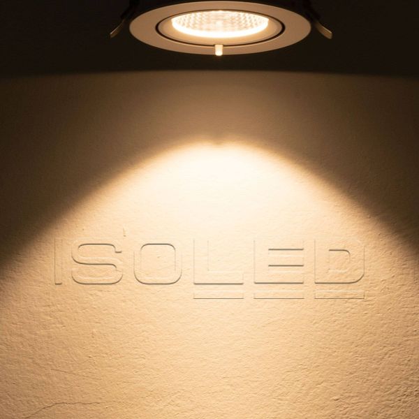 ISOLED LED Shop-Downlight Sphere, 35W, ausschwenkbar, weiß, warmweiß