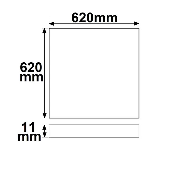 Isoled LED Panel Frame 625, 40W, warmweiß, 1-10V dimmbar 113791
