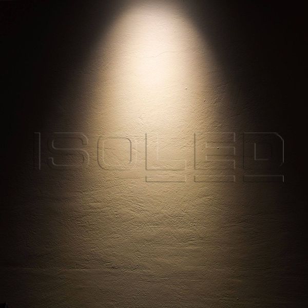 ISOLED LED Einbauleuchte Raster Line weiß/schwarz, dimmbar, 10W, warmweiß
